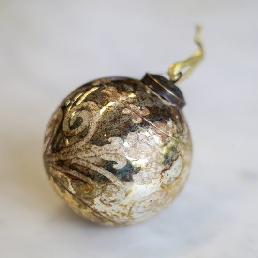 Sturgis Glass Ornament - Antique Silver