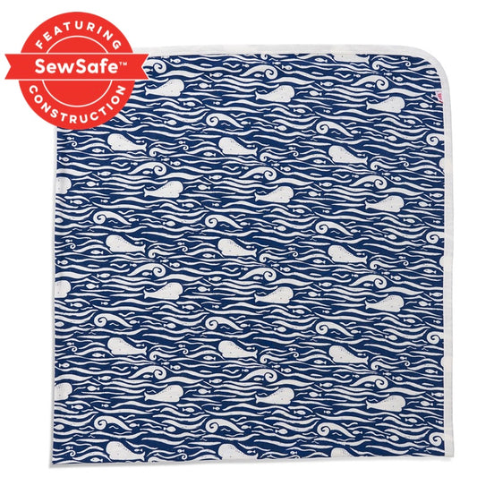 Whale Hello There Comfort Swaddle Blanket